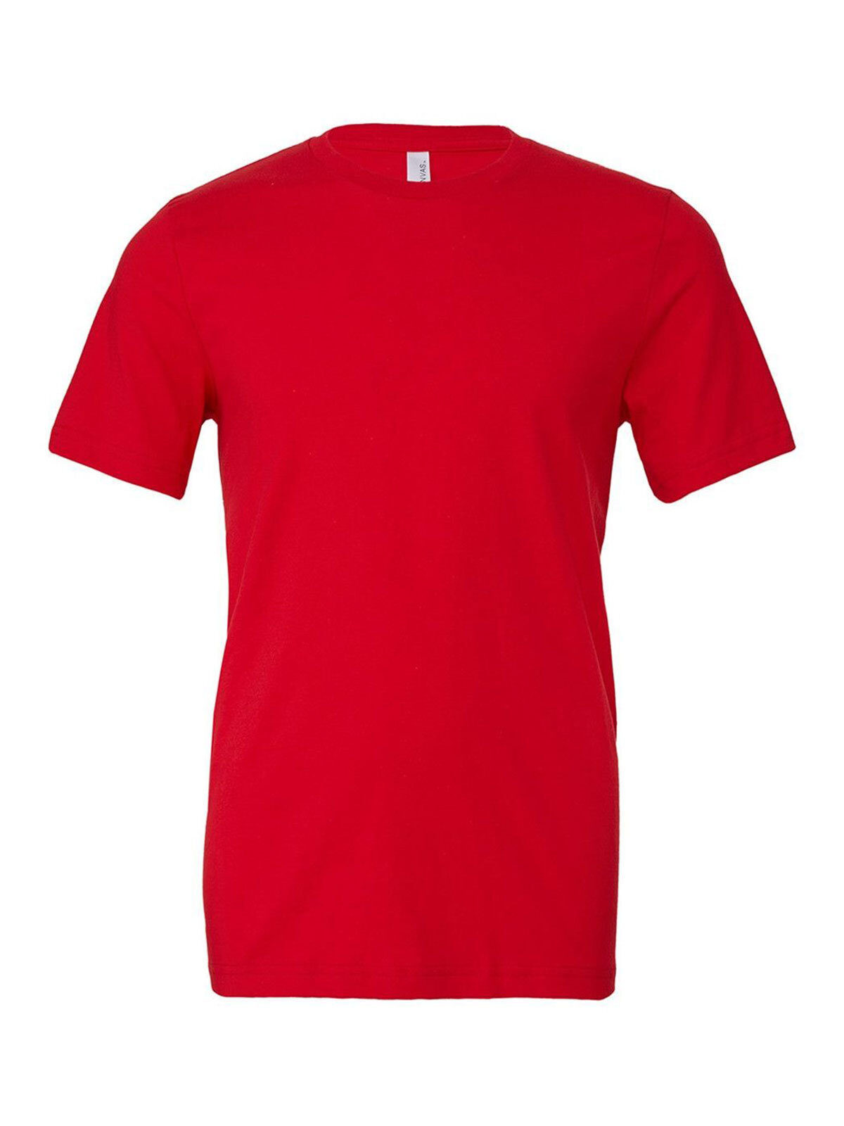 Camiseta unissex de manga curta em malha - 02 - Vermelho