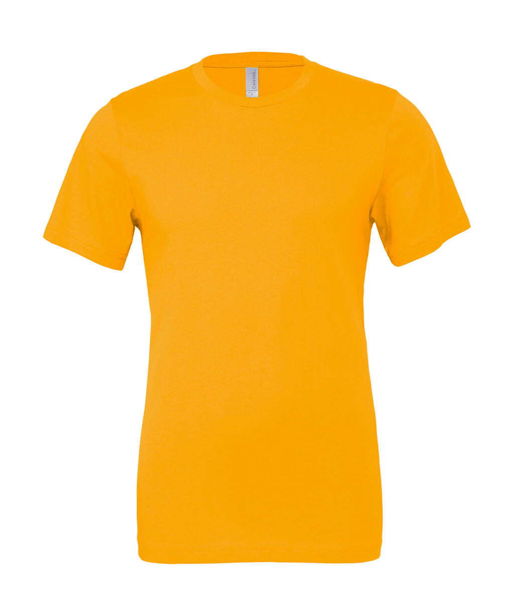 Camiseta unissex de manga curta em malha - Mostarda