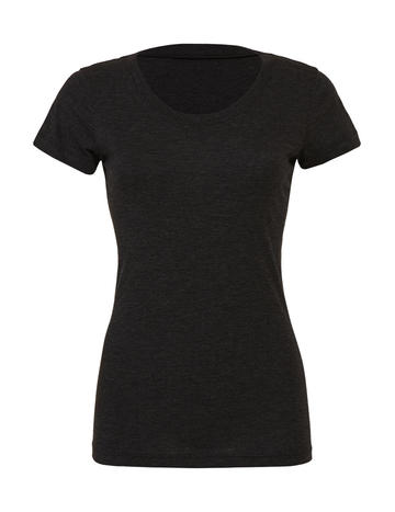 Camiseta Triblend com gola redonda - 130 - MISTURA TRIPLA CARVÃO-PRETO