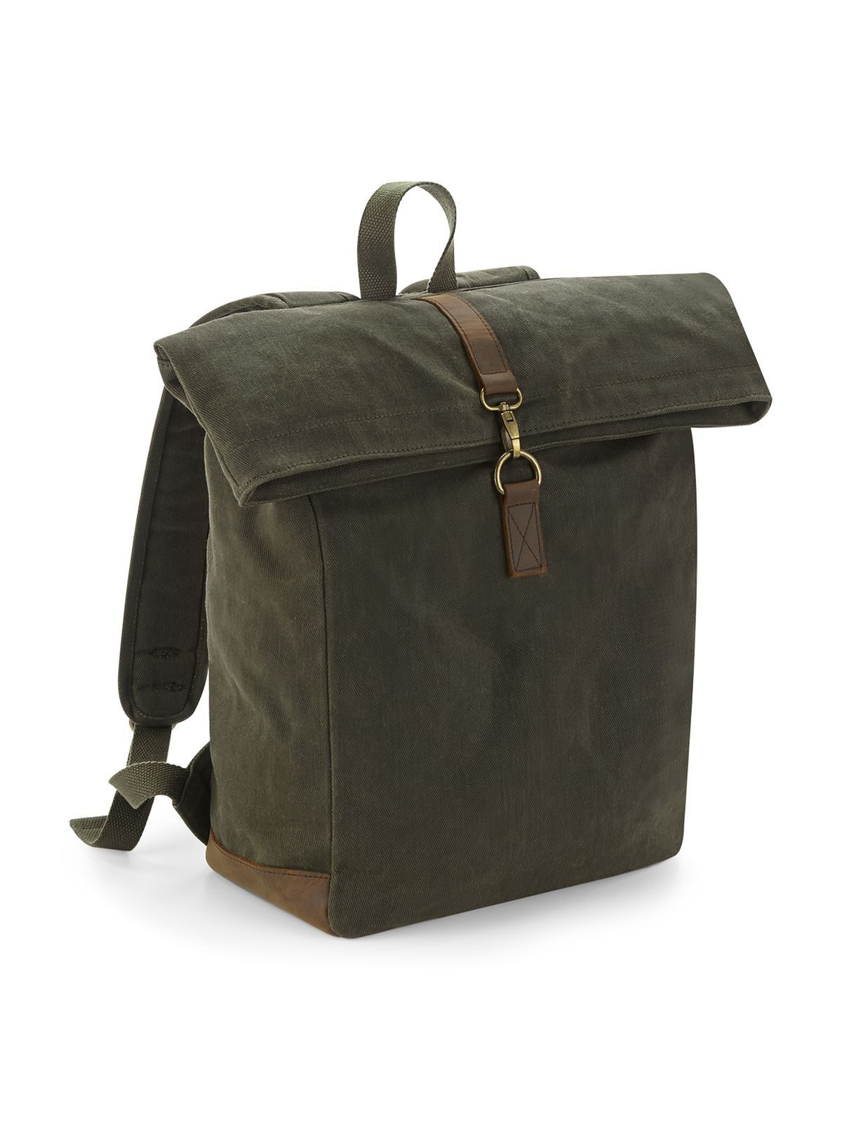 Mochila Heritage em lona encerada - OLI - Verde Oliva