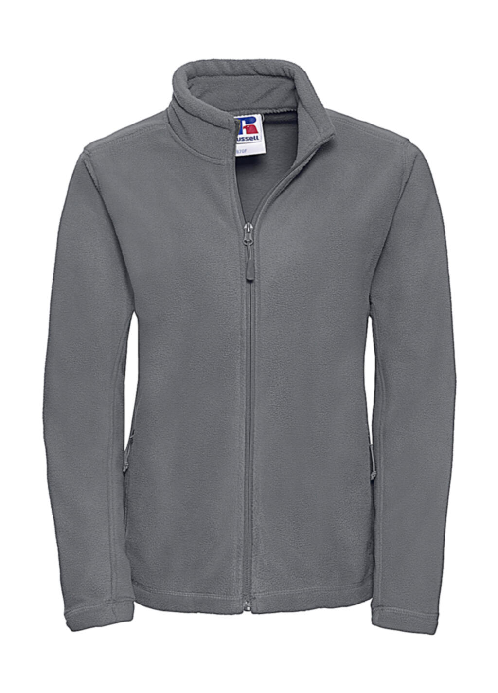 Casaco polar feminino com fecho completo para atividades ao ar livre. - CG - Convoy Grey