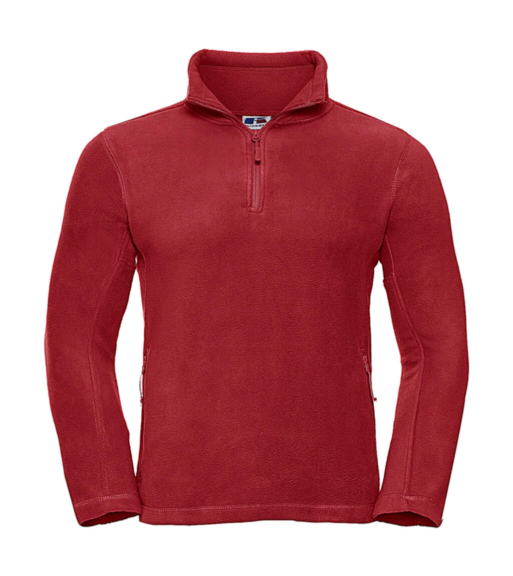 Fleece para atividades ao ar livre com zíper até o peito - CR - Vermelho clássico