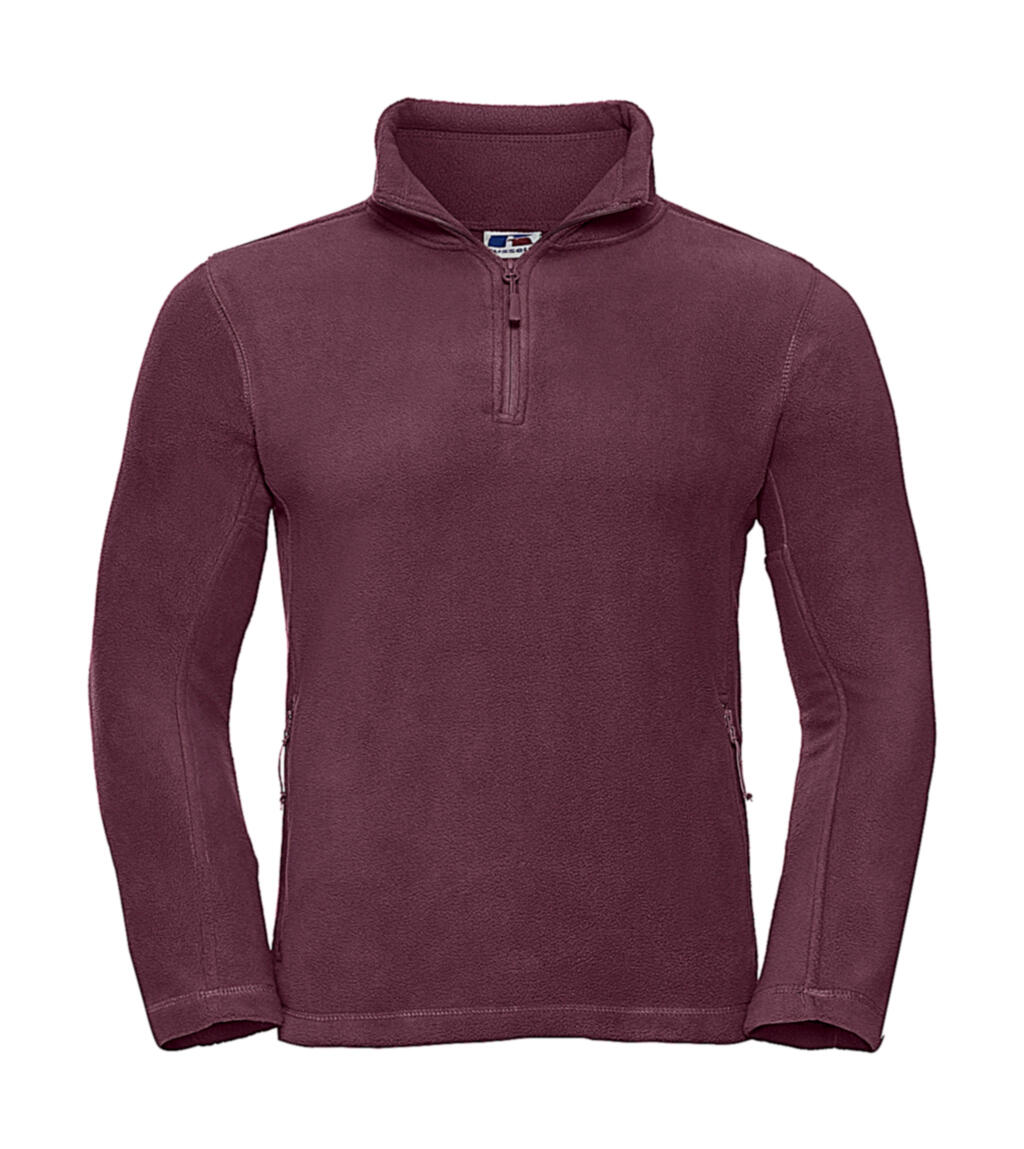Fleece para atividades ao ar livre com zíper até o peito - BUR - Borgonha