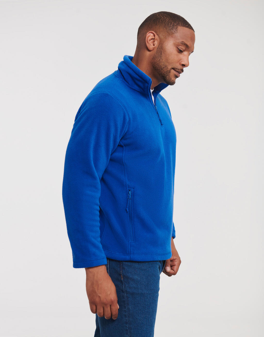 Fleece para atividades ao ar livre com zíper até o peito