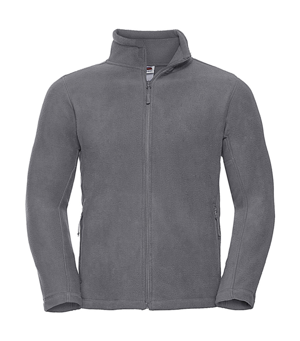Casaco polar masculino com fecho de correr completo para atividades ao ar livre. - CG - Convoy Grey