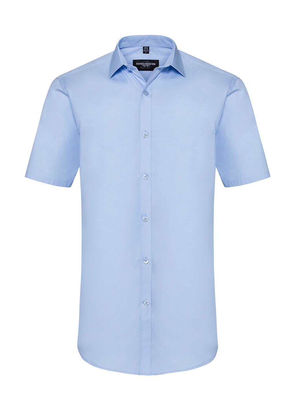 Camisa masculina de manga curta com elasticidade máxima - 310 - Céu claro
