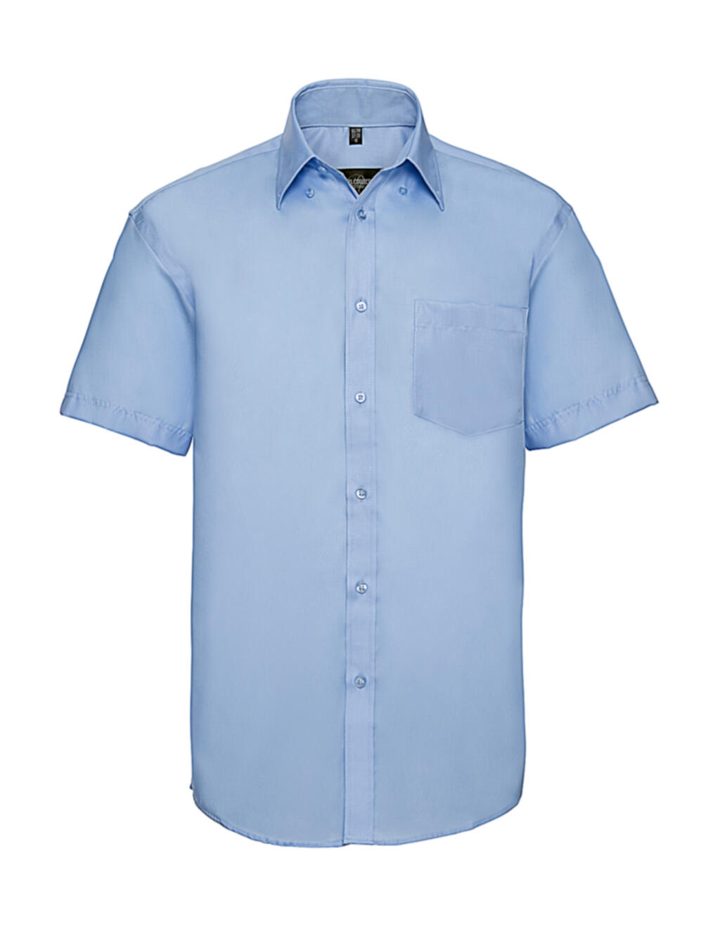Camisa masculina clássica de manga curta Ultimate sem necessidade de passar - 310 - Céu claro