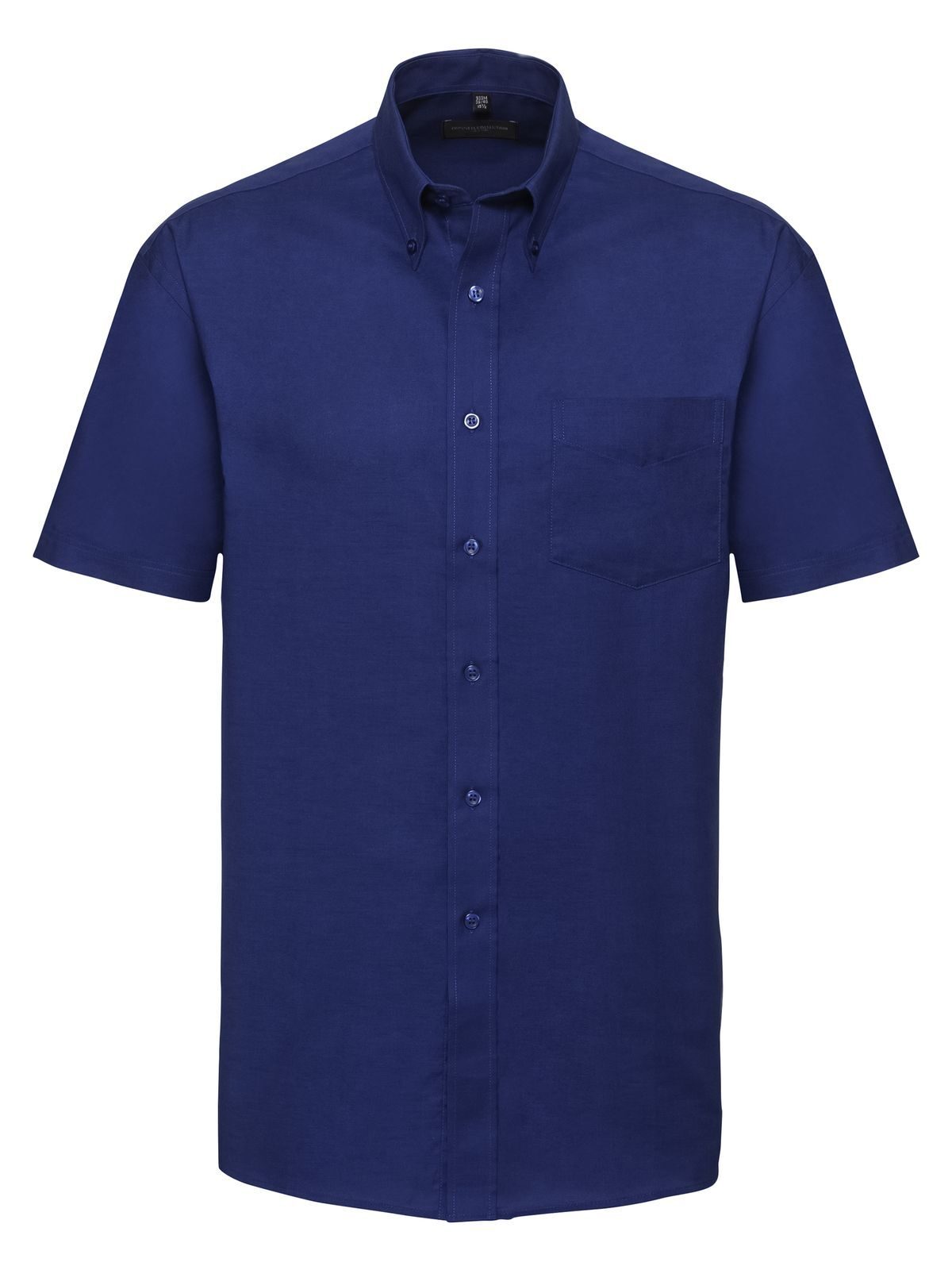 Camisa Oxford Clássica Masculina de Manga Curta - BH - Realeza Brilhante