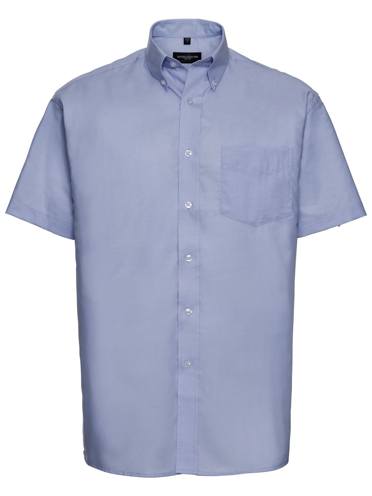Camisa Oxford Clássica Masculina de Manga Curta - OD - Azul Oxford