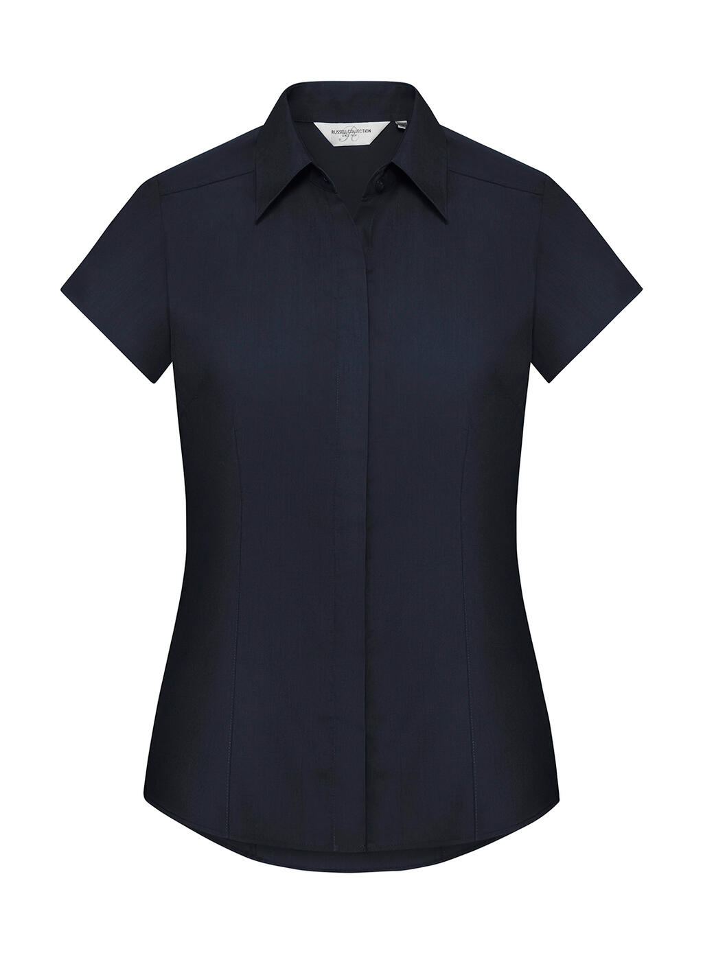 Camisa feminina de popeline de manga curta - FN - Marinha Francesa