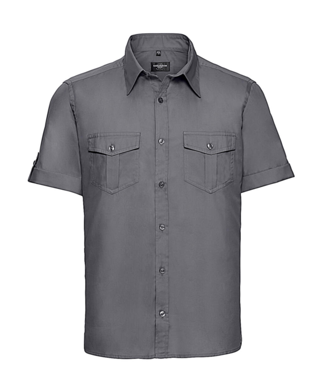 Camisa masculina de manga curta com punhos - XW - Zinco