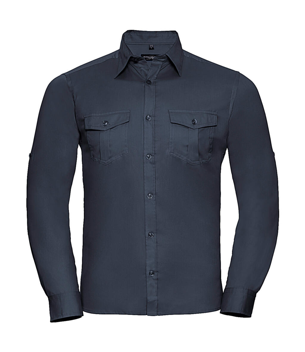 Camisa masculina de manga comprida com punhos - FN - Marinha Francesa