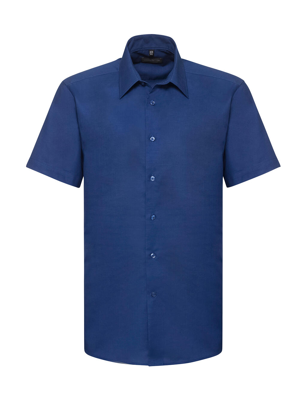Camisa Oxford masculina de manga curta e corte ajustado - BH - Realeza Brilhante