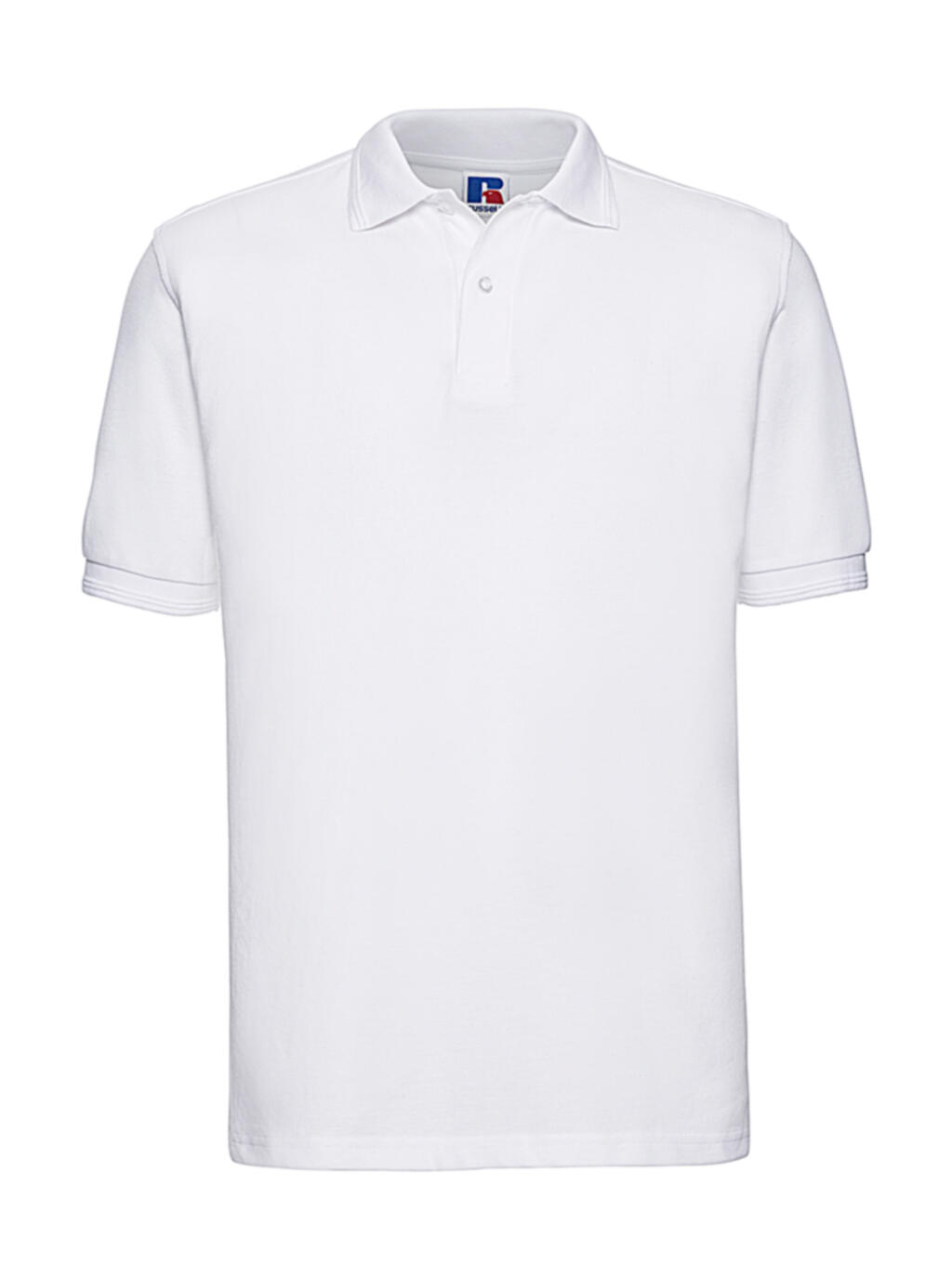 Polo de algodão e poliéster resistente - 000 - Branco