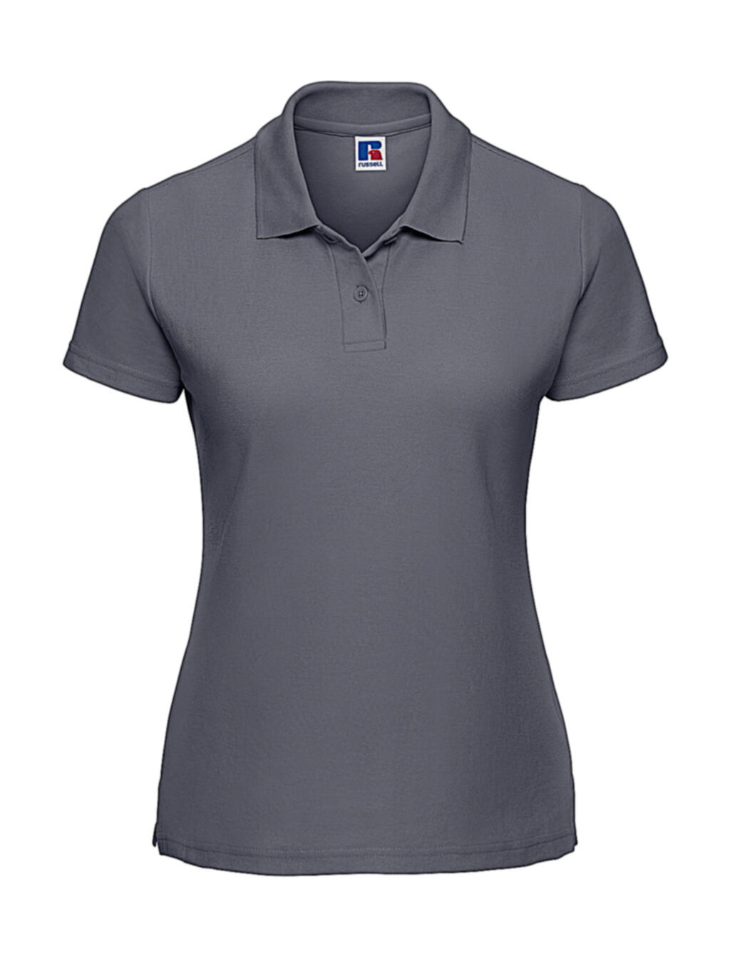 Polo feminino clássico em algodão e poliéster - 127 - Convoy Grey