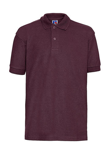Camisa polo infantil super-resistente em algodão poliéster  - 448 - Borgonha