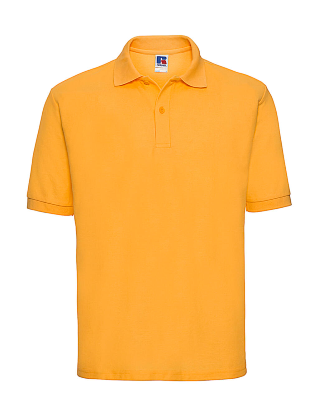 Polo masculina clássica em algodão e poliéster - 643 - Ouro puro