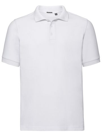 Camisa polo masculina de alfaiataria com elastano - 30 - Branco