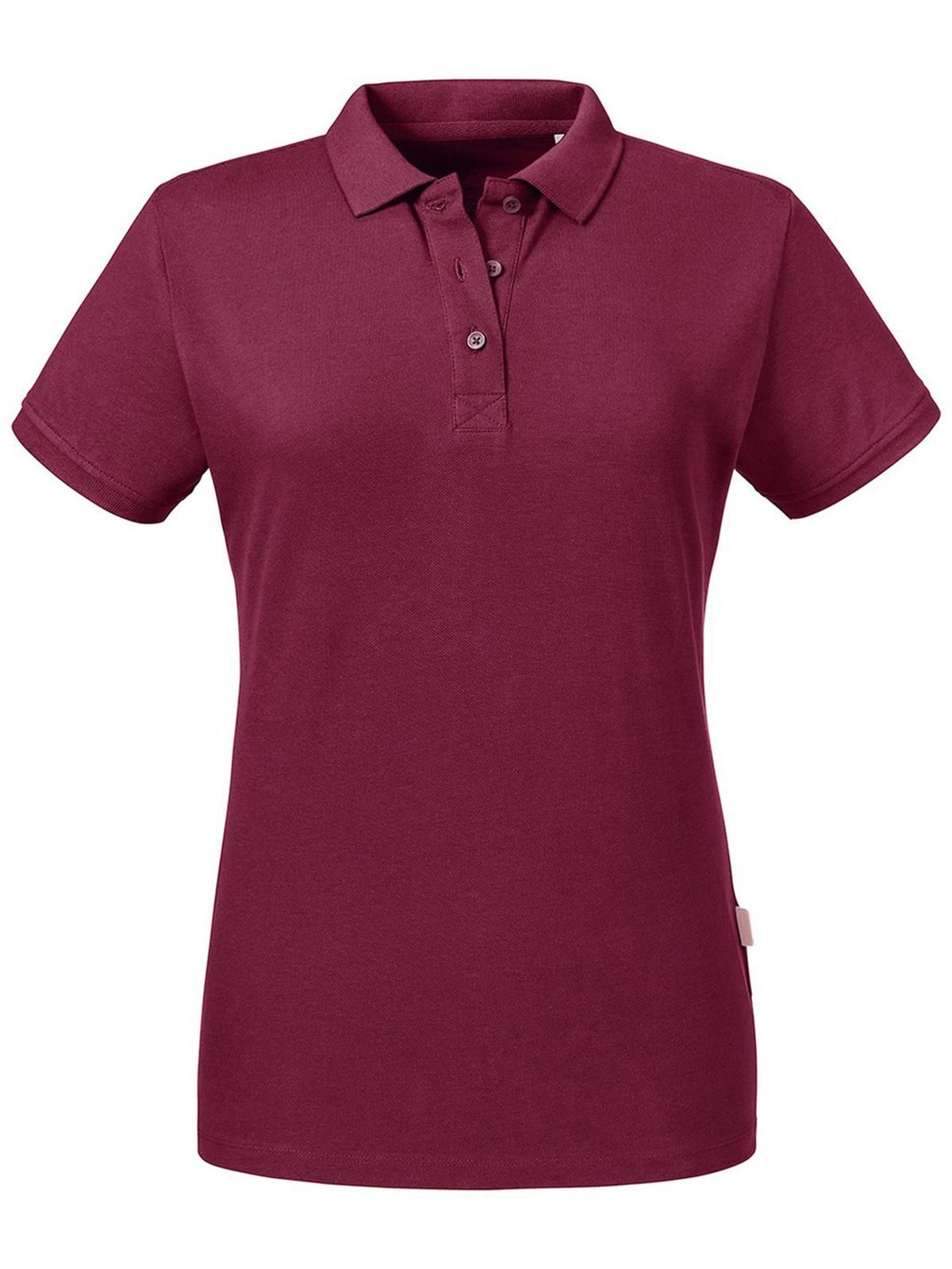 Polo feminino Pure Organic - BUR - Borgonha