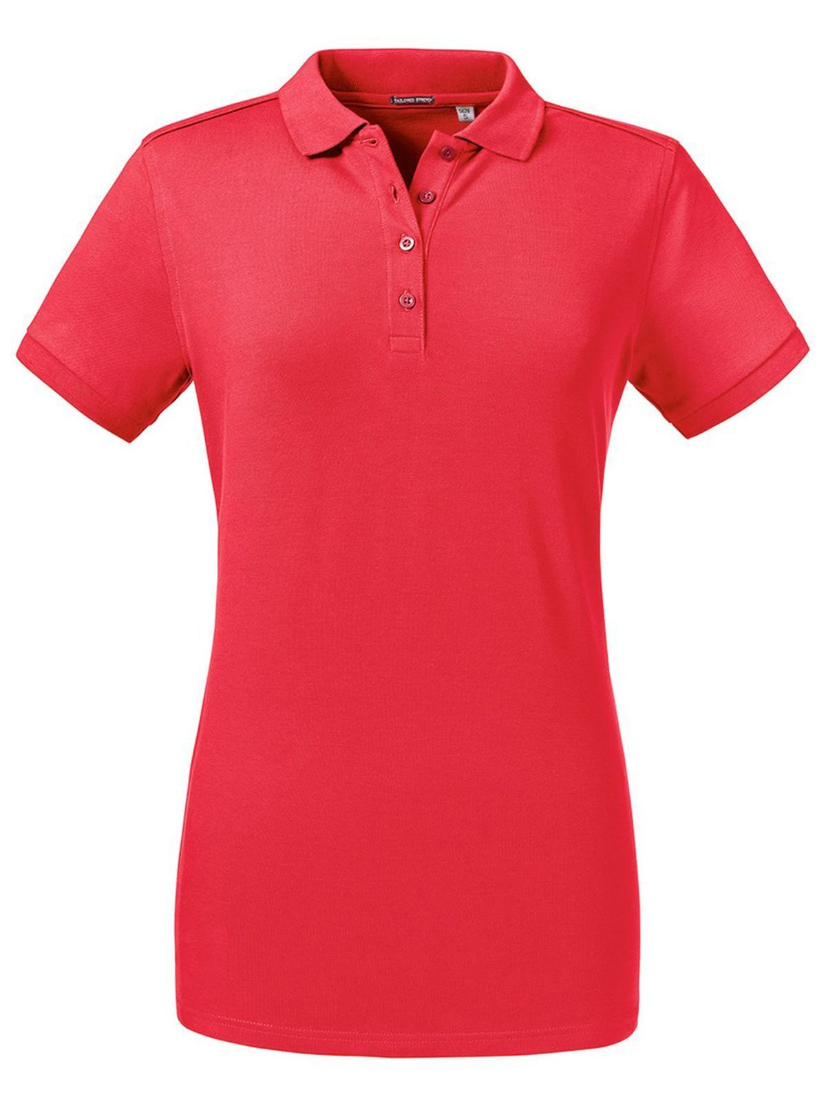 Polo feminino de alfaiataria com elastano - CR - Vermelho clássico