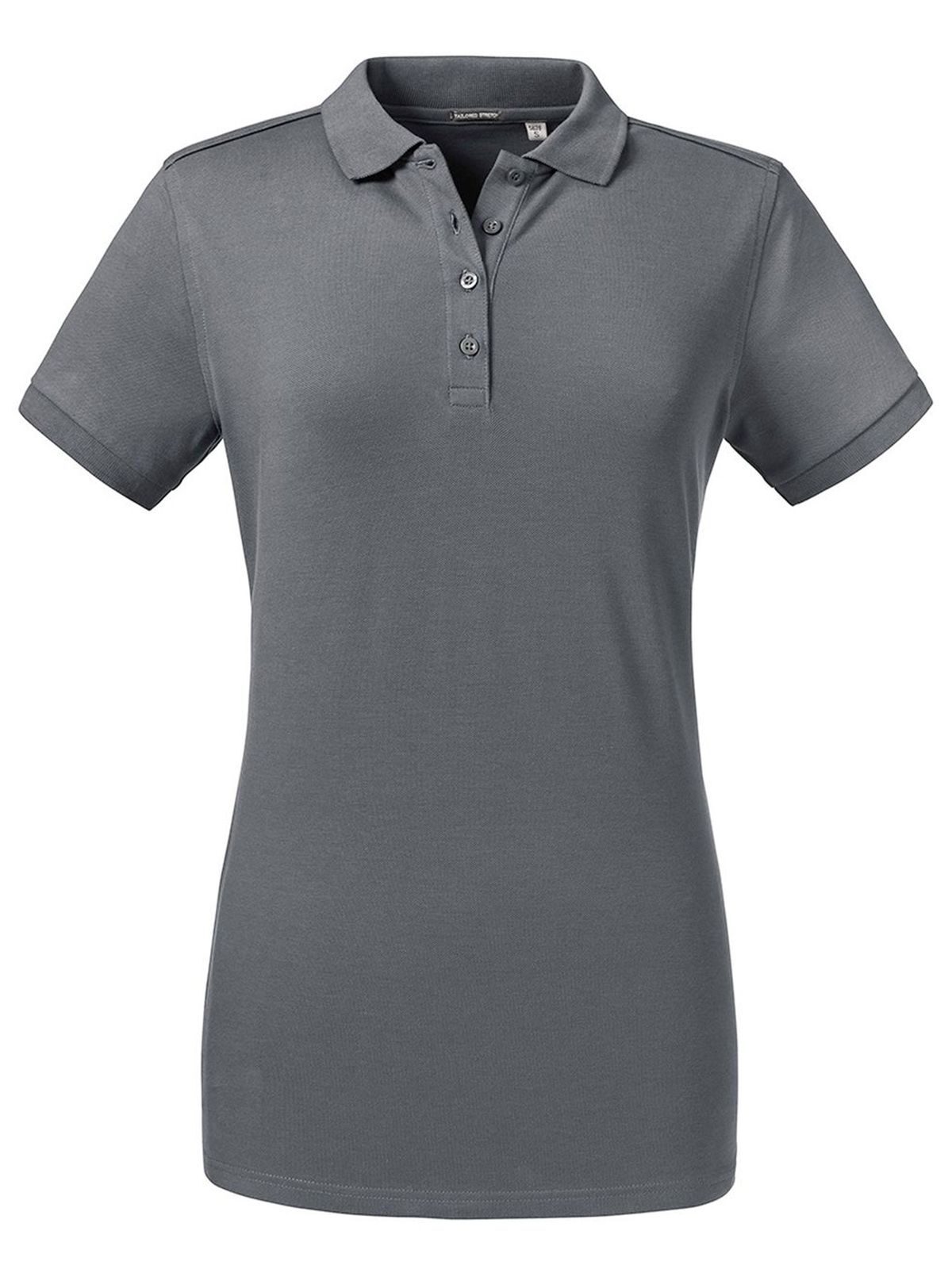 Polo feminino de alfaiataria com elastano - CG - Convoy Grey