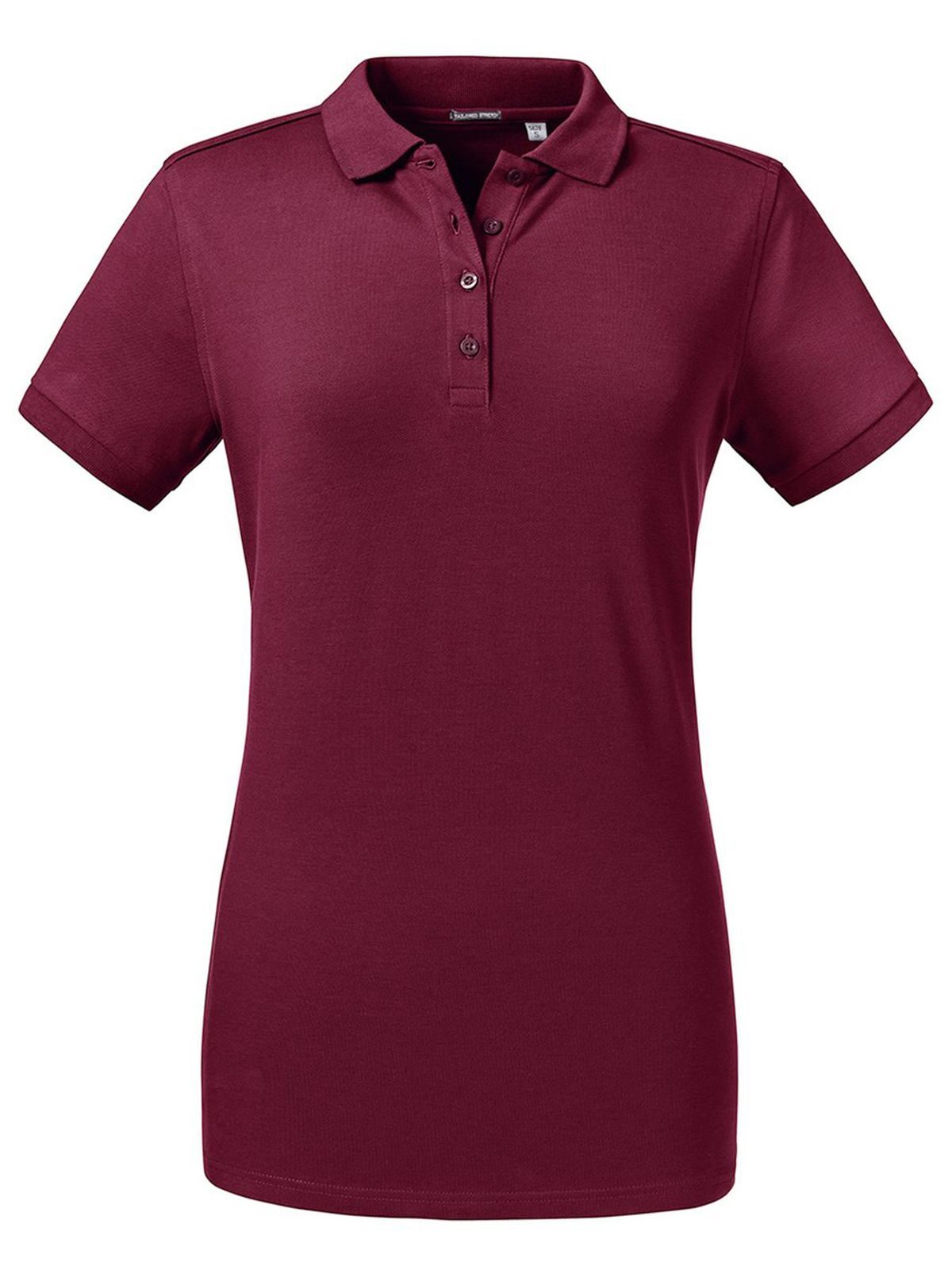 Polo feminino de alfaiataria com elastano - BUR - Borgonha