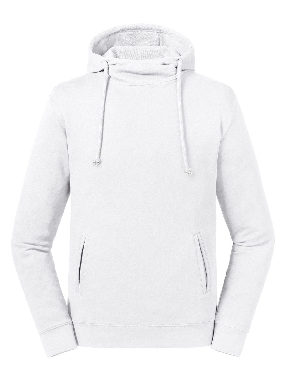 Moletom com capuz e gola alta Pure Organic - 30 - Branco