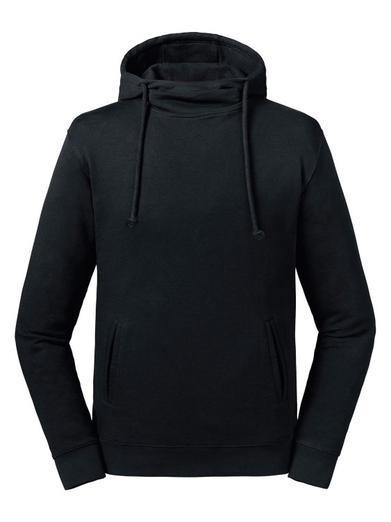 Moletom com capuz e gola alta Pure Organic - 36 - Preto