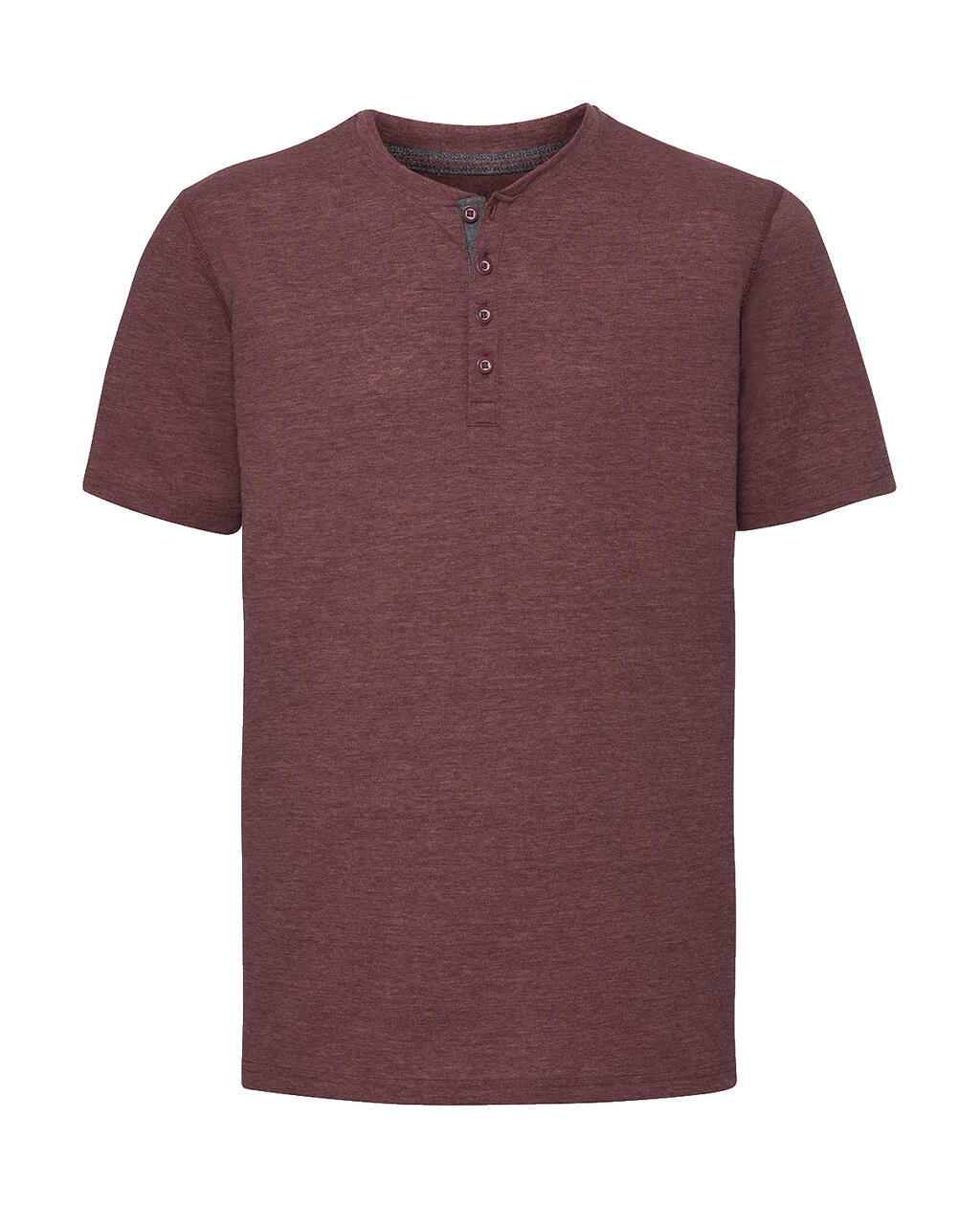 Camiseta Henley HD - MM - Marrom Marrom