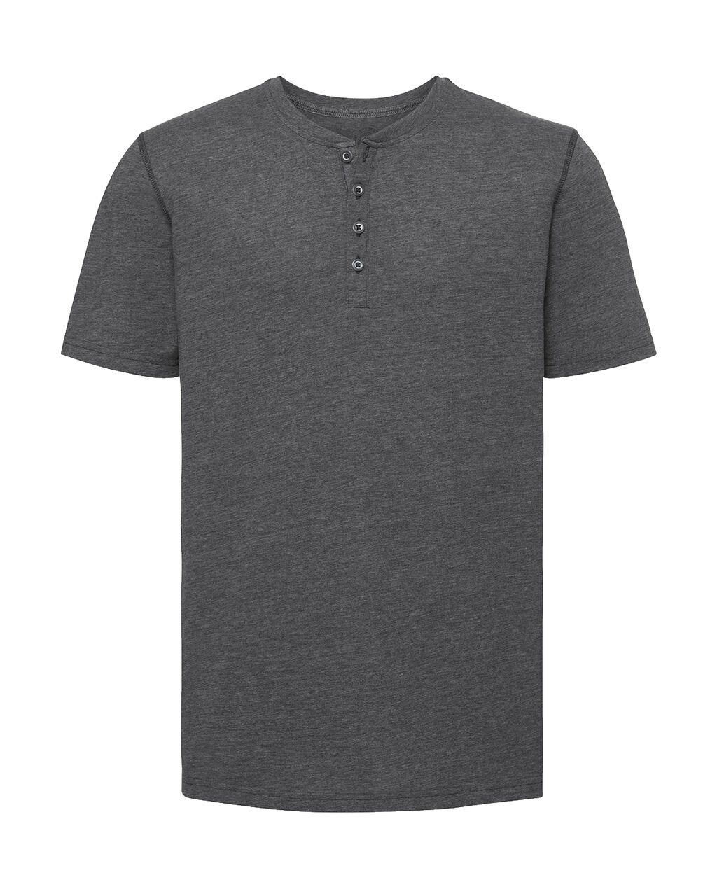 Camiseta Henley HD - GY - Marga Cinza