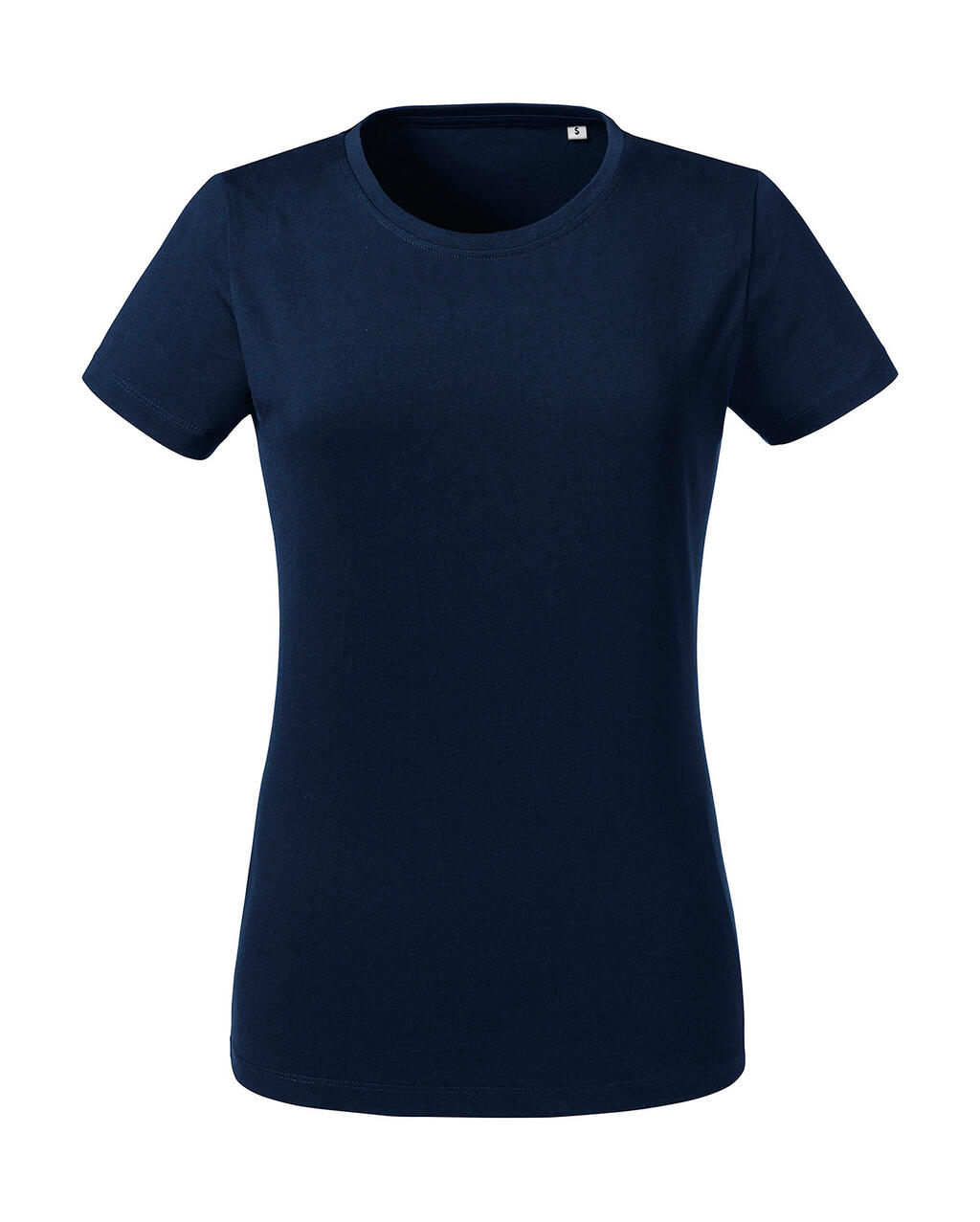 Camiseta feminina de tecido orgânico puro e pesado - 201 - Marinha Francesa