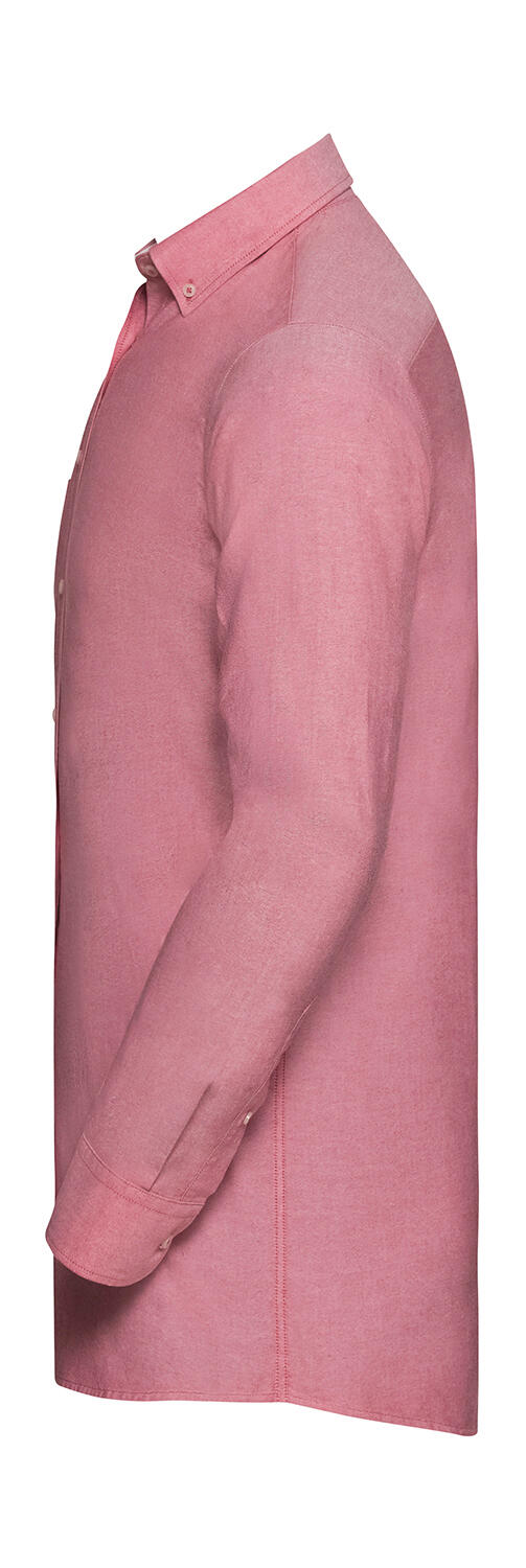 Camisa Oxford Lavada de Manga Longa
