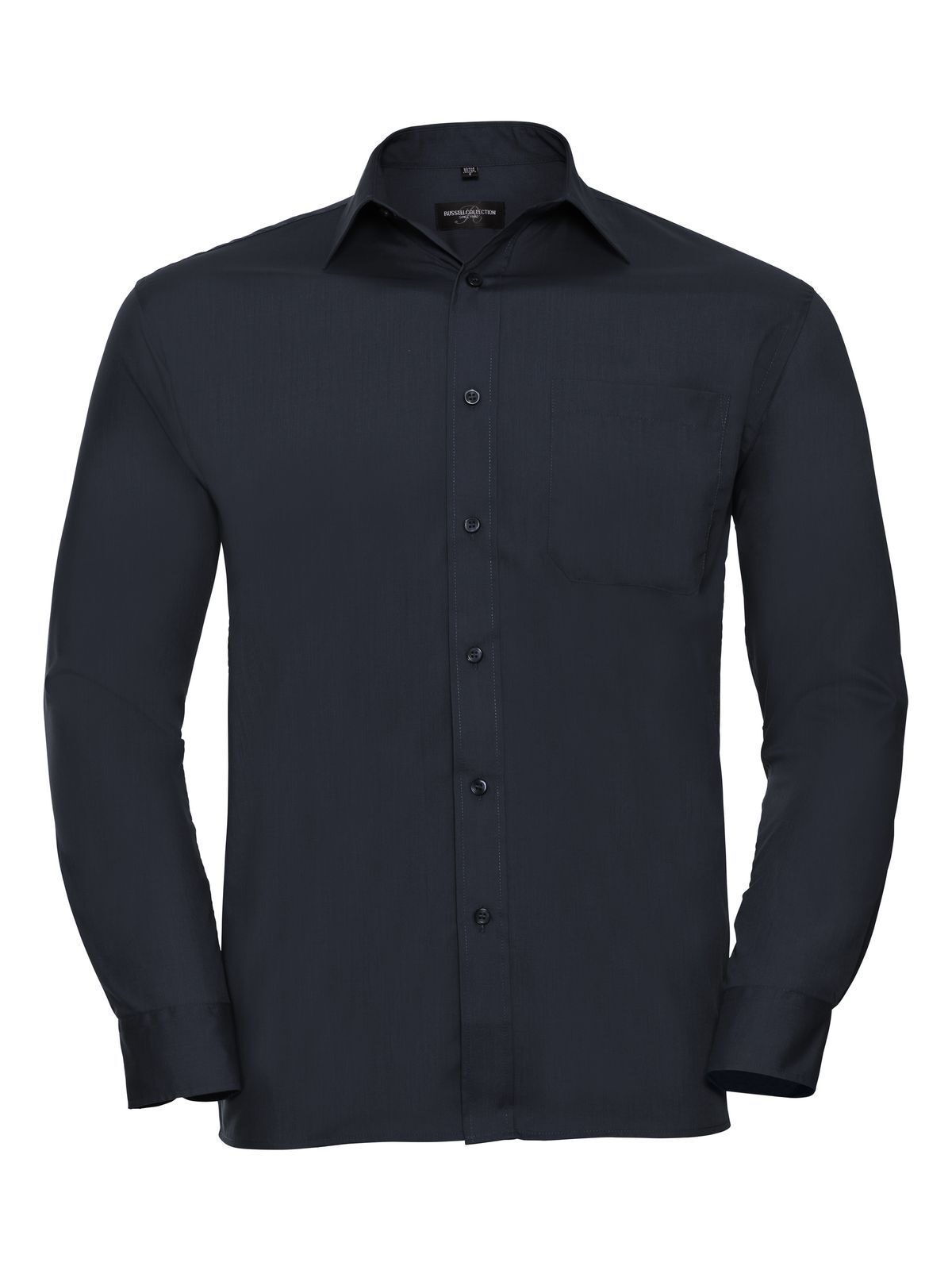 Camisa masculina clássica de manga comprida em algodão e poliéster. - FN - Marinha Francesa