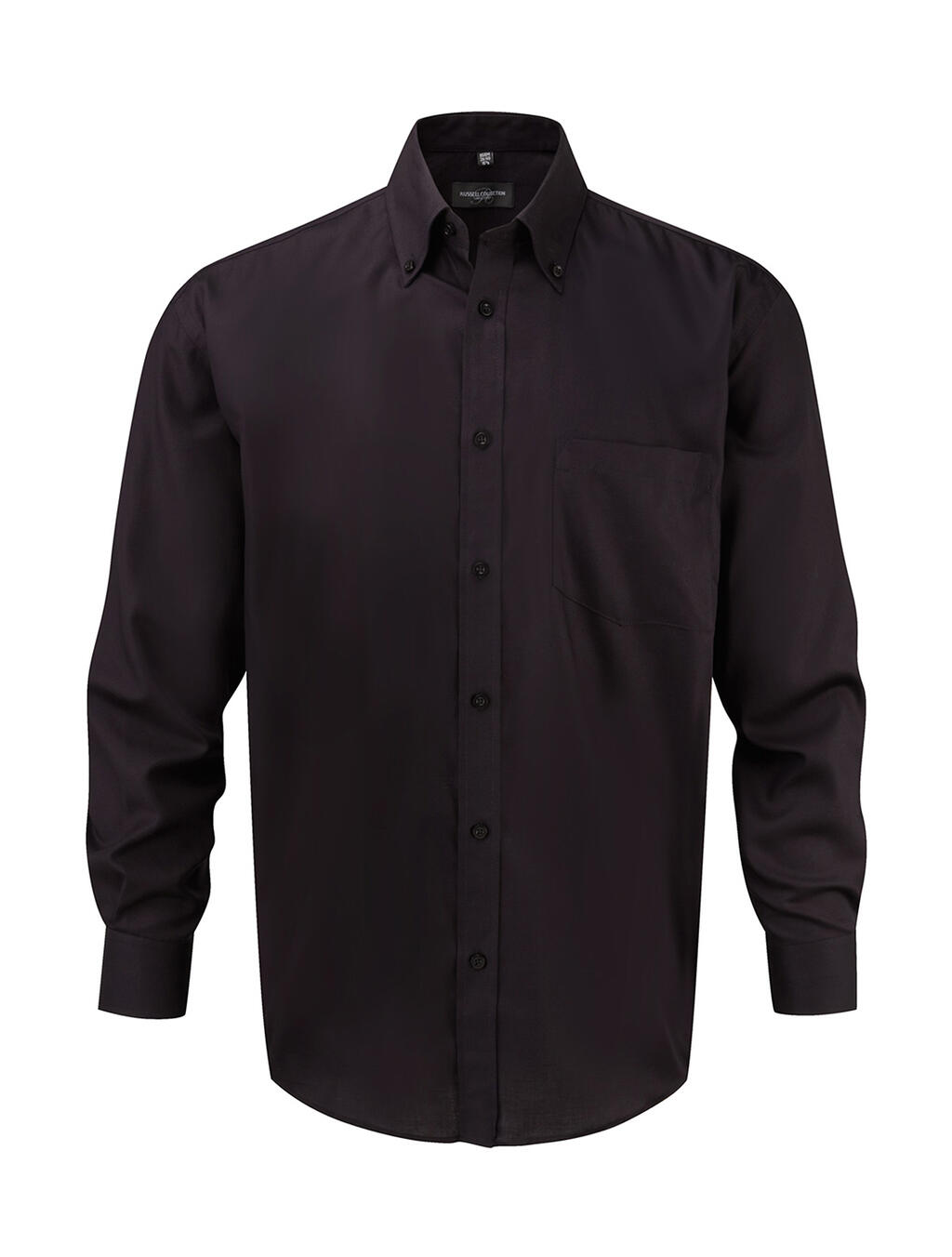 Camisa masculina clássica de manga comprida Ultimate sem necessidade de passar - 101 - Preto