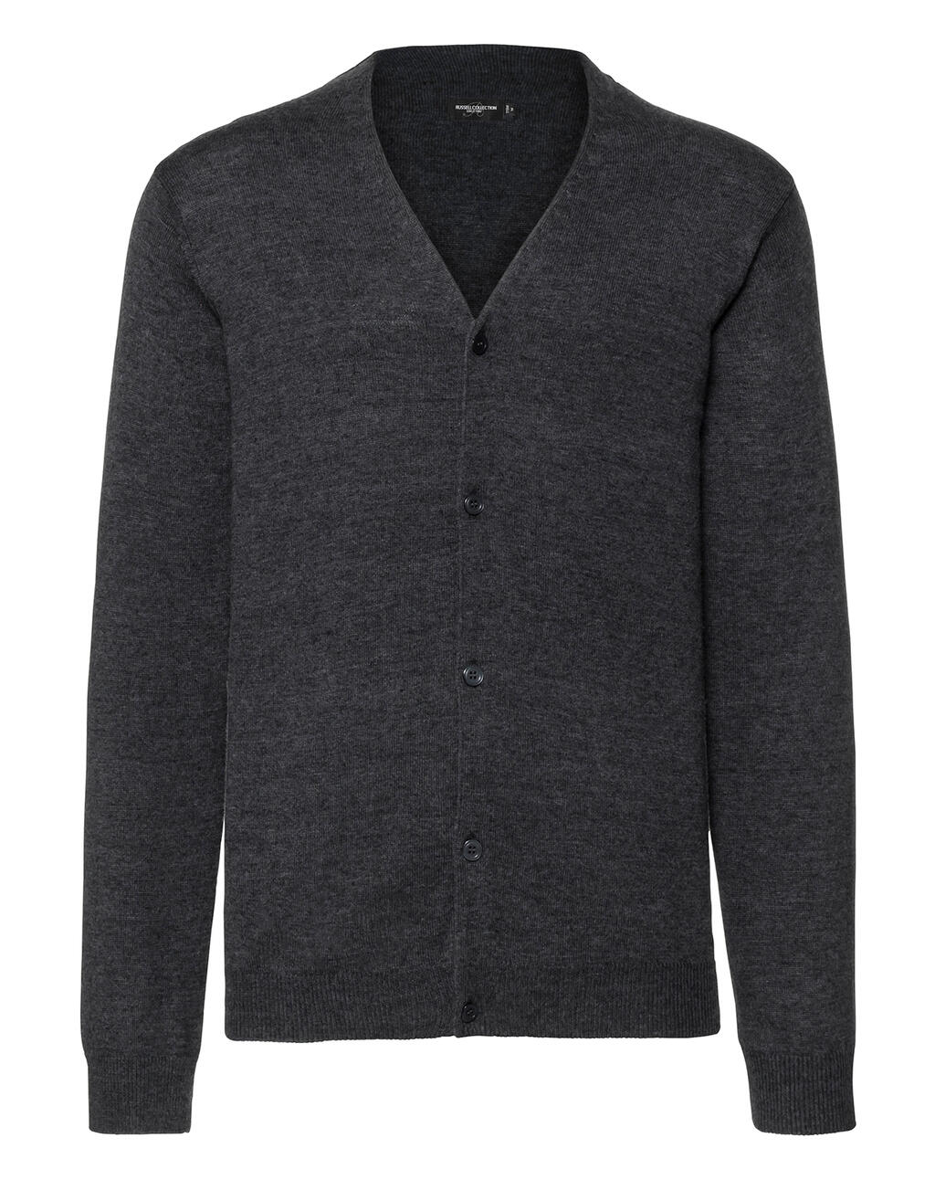 Cardigã masculino com decote em V - CM - Marga de carvão