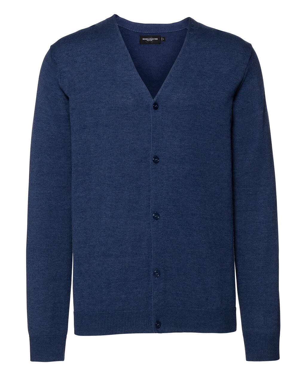Cardigã masculino com decote em V - D2 - Mescla de jeans