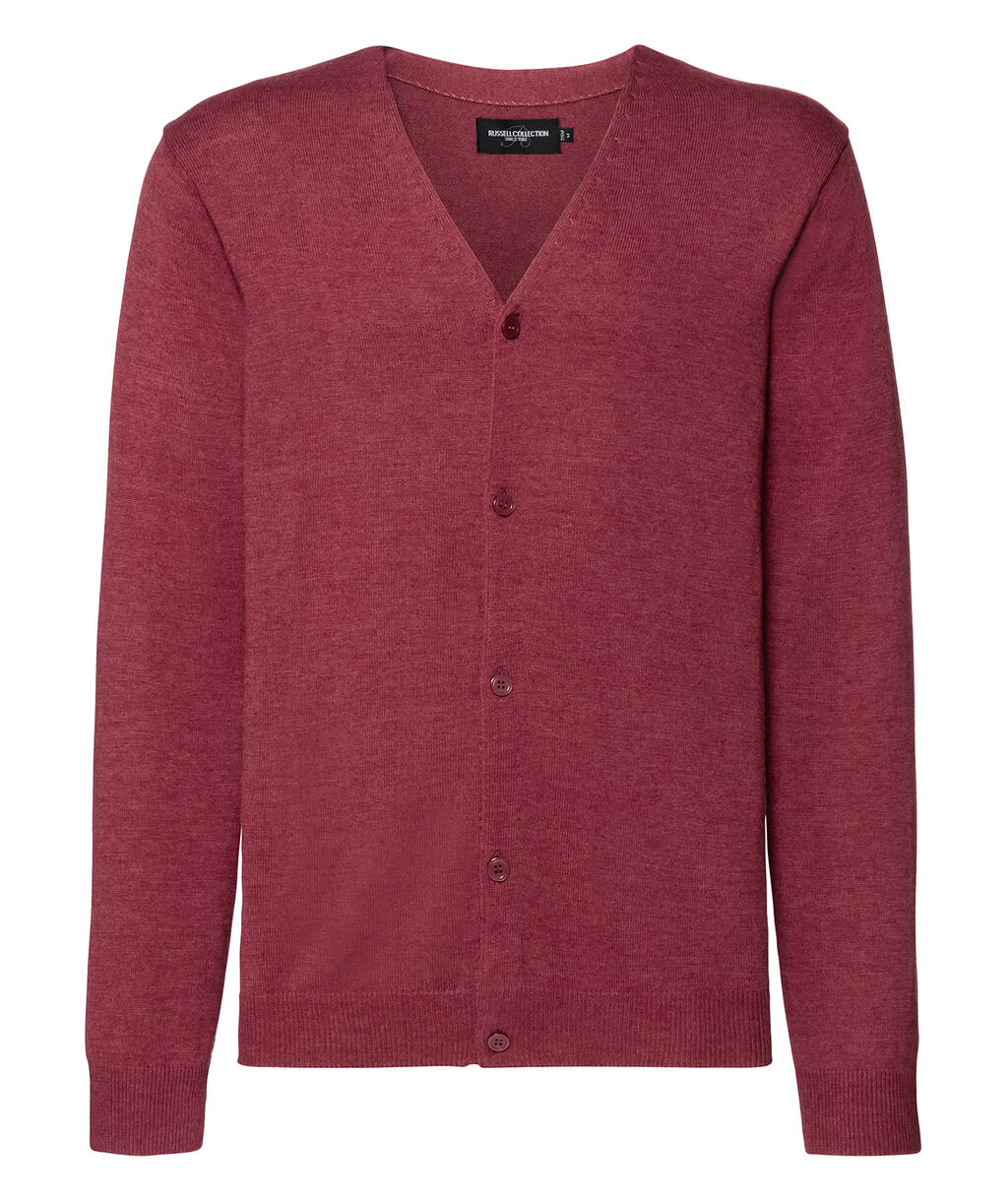 Cardigã masculino com decote em V - MC - Marga de Cranberry