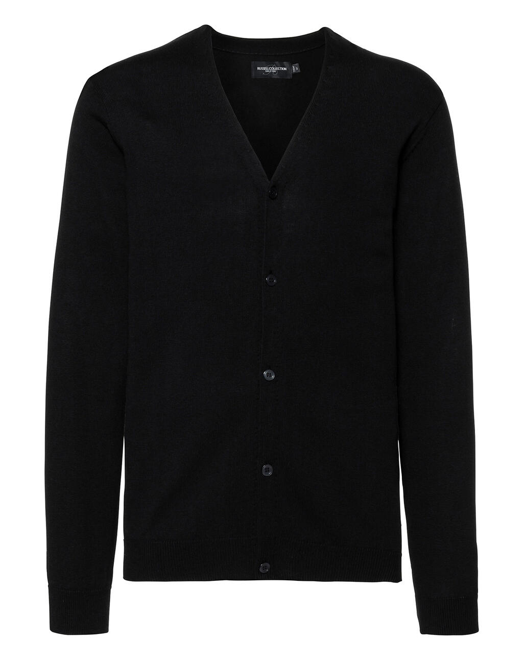 Cardigã masculino com decote em V - 36 - Preto