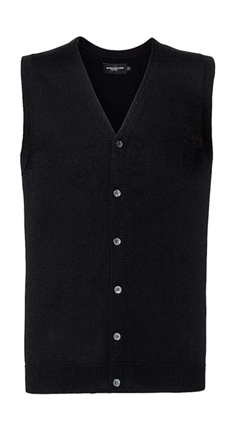 Colete masculino com decote em V - 36 - Preto