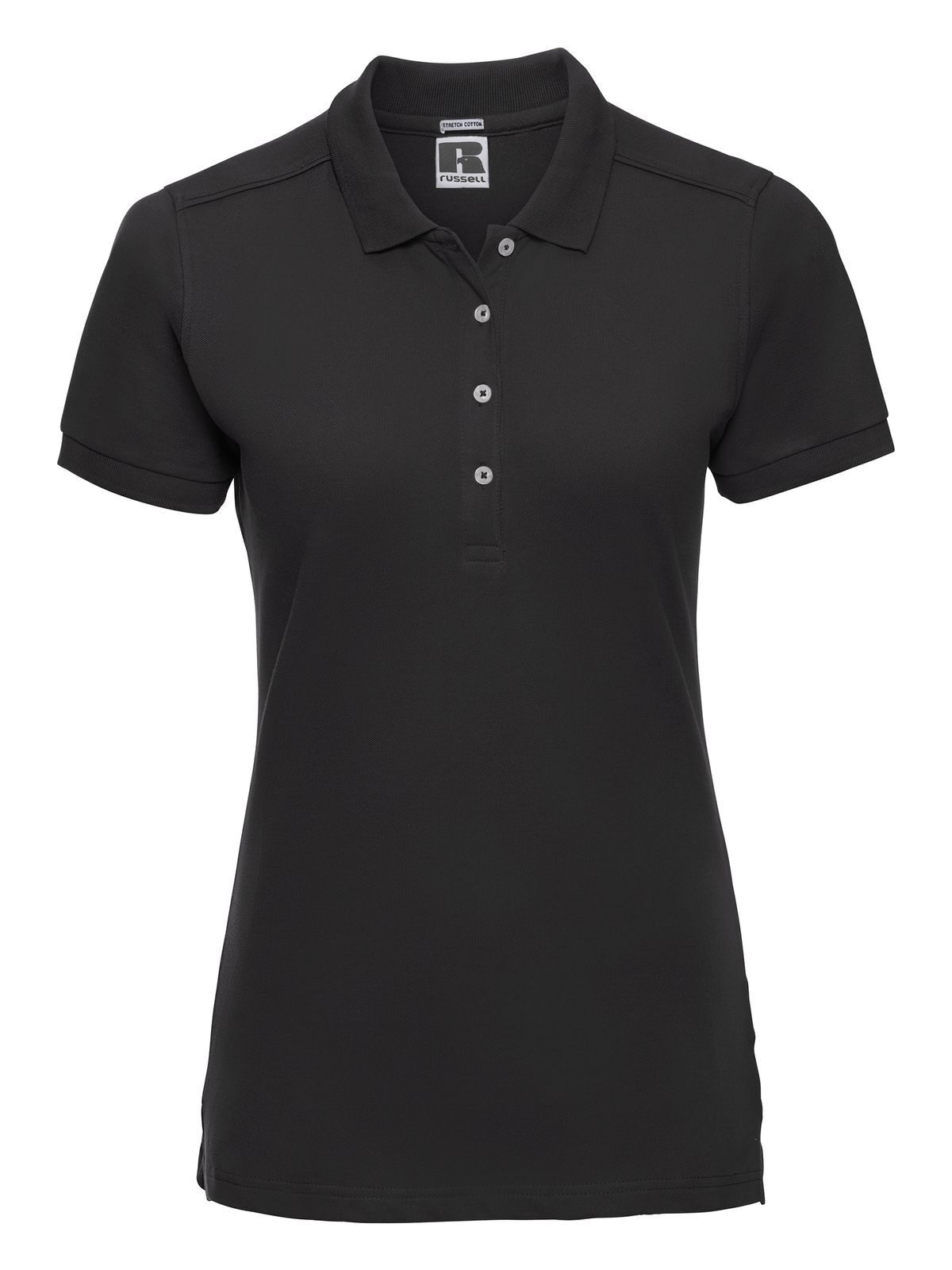 Polo feminino ajustado e elástico - 36 - Preto
