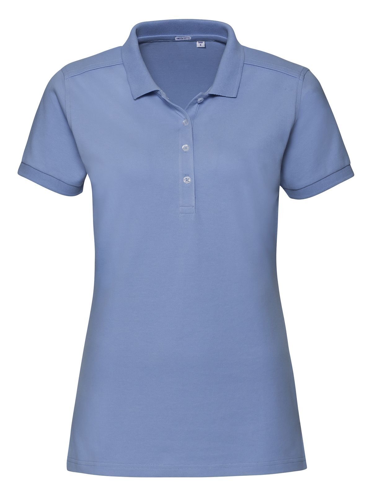 Polo feminino ajustado e elástico - SC - Céu