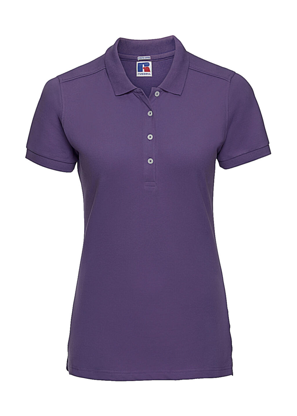Polo feminino ajustado e elástico - Ultra Roxo