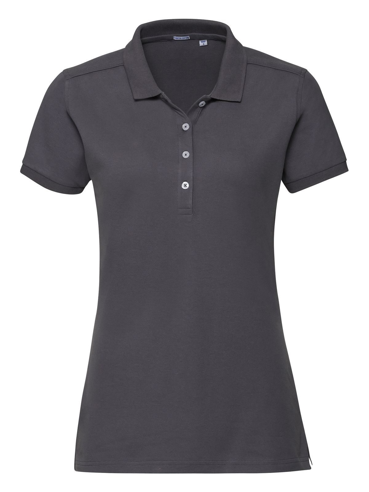 Polo feminino ajustado e elástico - CG - Convoy Grey