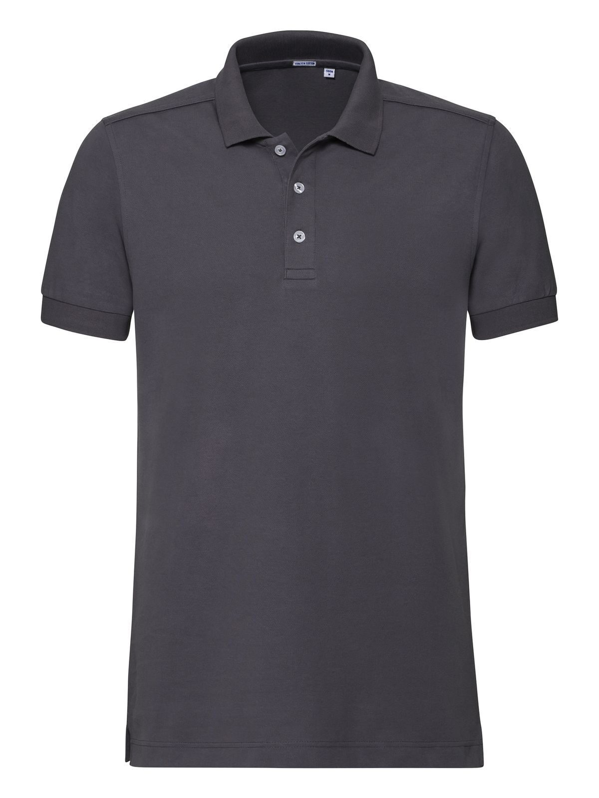 Polo masculina ajustada e elástica - CG - Convoy Grey