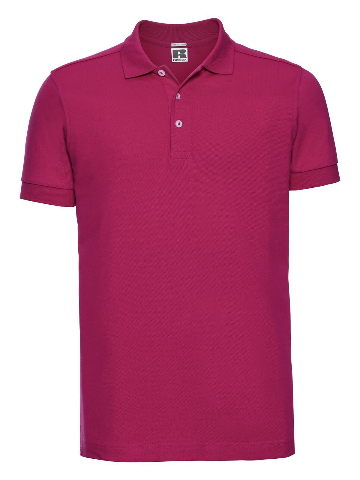 Polo masculina ajustada e elástica - 57 - Fúcsia