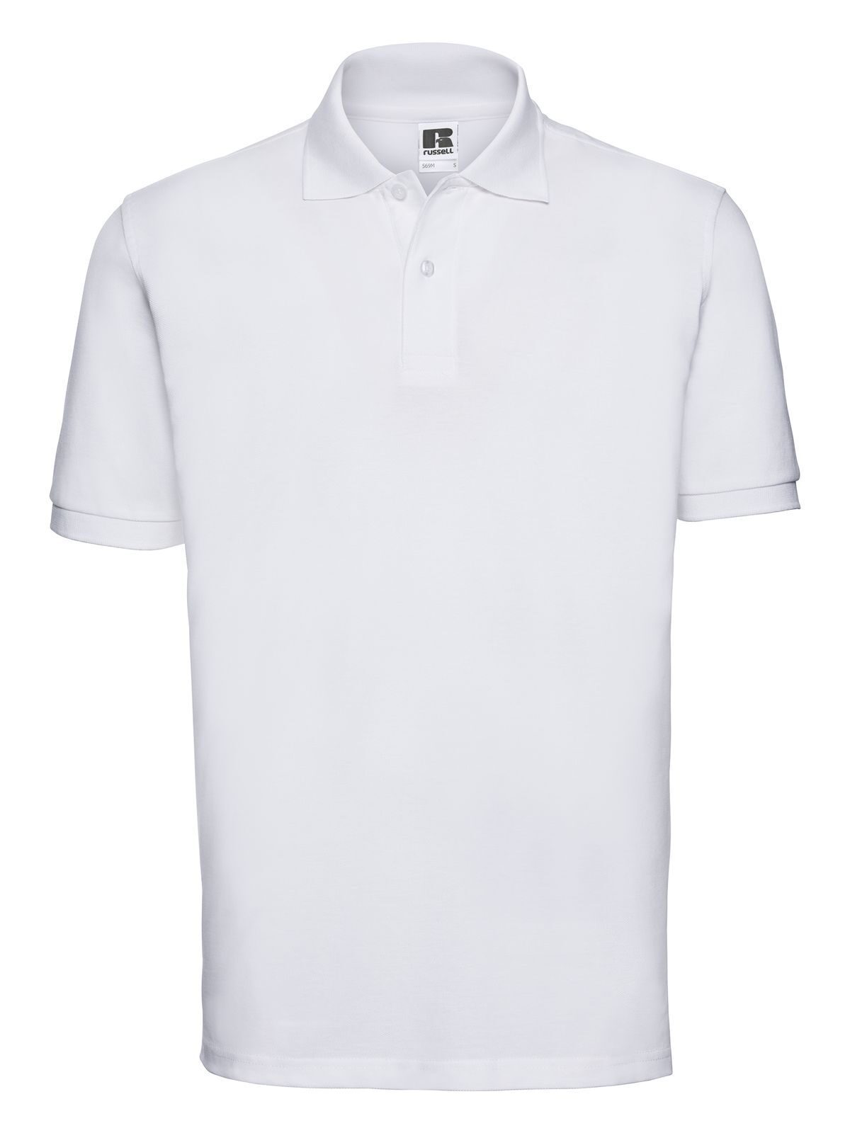 Polo clássico de algodão masculino - 30 - Branco