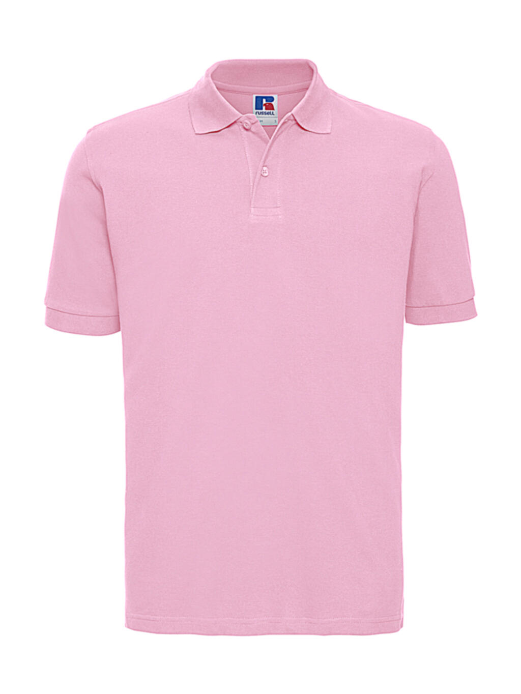 Polo clássico de algodão masculino - CD - Rosa-chiclete