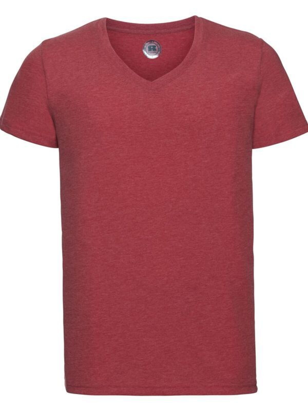 Camiseta masculina com decote em V e design HD - RM - Marga Vermelha
