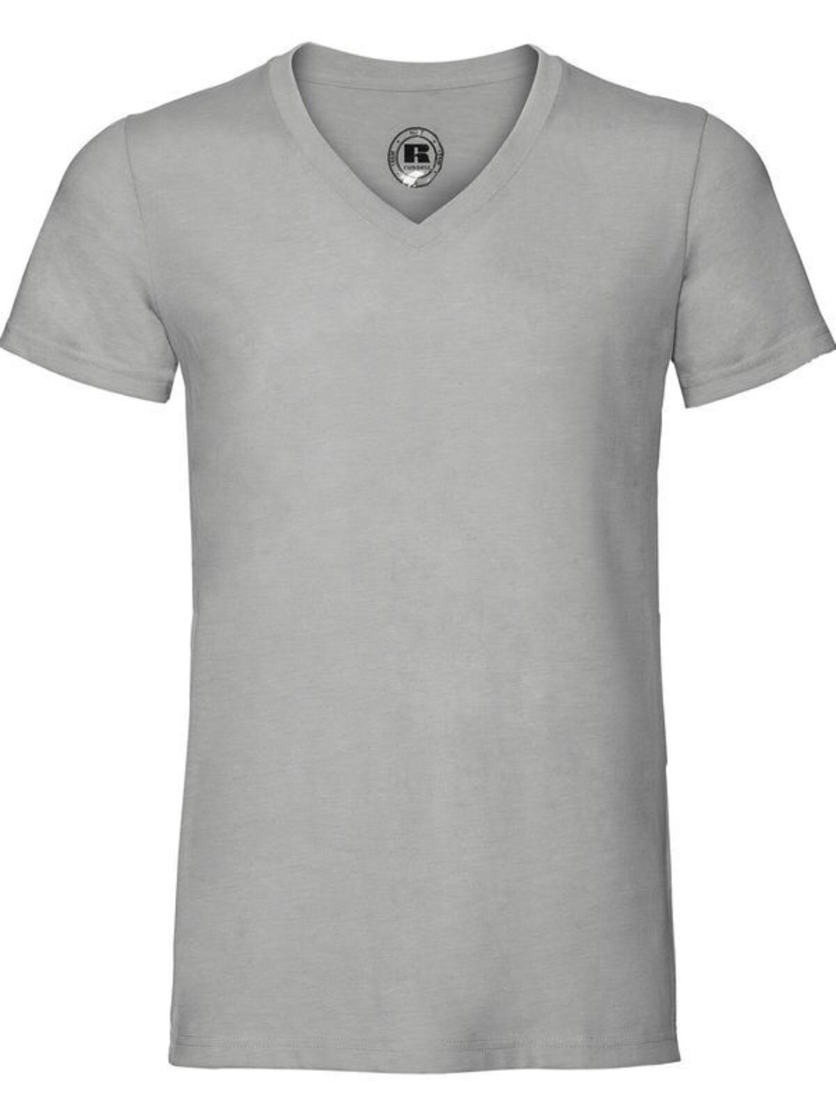 Camiseta masculina com decote em V e design HD - S7 - Marga prateada
