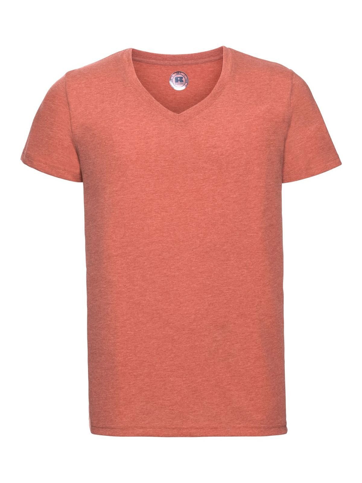 Camiseta masculina com decote em V e design HD - 3C - Marga Coral